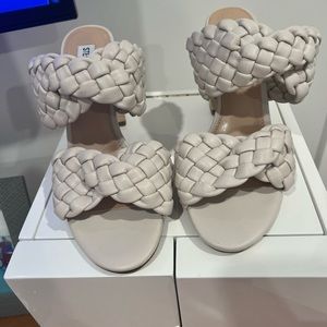 Steve Madden braided block heel.